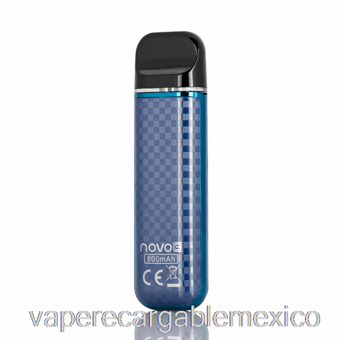 Vape Recargable Smok Novo 3 25w Pod System Fibra De Carbono Azul